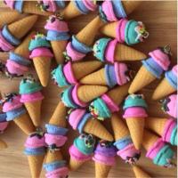 ราคา ไอติมโคนดินปั้น สำหรับตกแต่งชิ้นงาน ทำพวงกุญแจ(คละสี) (350861181)