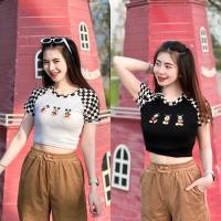 ราคา เสื้อครอปแฟชั่น เสื้อครอปสกรีนลายมิกกี้เมาส์ เสื้อผ้าแฟชั่นราคาถูกพร้อมส่ง (15646292639)