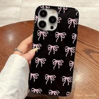 ราคา เคสโทรศัพท์เหมาะสําหรับiPhone Jelly Black Pink BowเหมาะสําหรับiPhone14 15 16Promaxเคสโทรศัพท์7Plus Shock-resistant 11 12 Softป้องกันกรณีG6YD (27787826363)