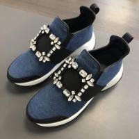 ราคา Roger Vivier รองเท้าผ้าใบสำหรับผู้หญิง หนังแท้ มีตาข่ายหนา และเพิ่มความสูง (44470780690)