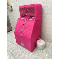 ราคา Sauna รุ่นR01s ชมพูพร้อมที่อบผม อบสมุนไพรทั้งตู้ ผ้าบุ3ชั้นเก็บควาร้อน โครงอลูมิเนียมมีที่นั่งในตัวพร้อมด้วยสมุนไพรบดล (27616932044)