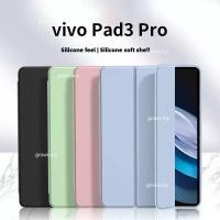 ราคา สําหรับ Vivo Pad3 Pro 13 นิ้ว 2024 Vivo Pad 3 Pro Vivo Pad 3Pro 13.0 Soft Case PU หนังขาตั้งแท็บเล็ตนุ่มกันกระแทก Trifold (24587363190)