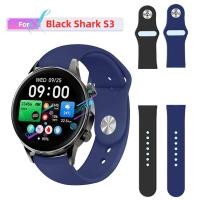 ราคา Black shark S3 สายนาฬิกาอัจฉริยะ สายซิลิโคน Black shark S3 strap สายรัดข้อมือกีฬา (42655210617)