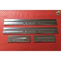 ราคา [ E-TAX ] ชายบันได ซิวิค Honda Civic 2016-รุ่นปัจจุบัน ชายบันได, กันรอยบันไดสแตนเลส (LA) (29827163812)