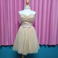 ราคา เดรสเกาะอกสีเหลืองทอง (25312378952)