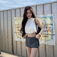 ราคา กระโปรงแฟชั่นสไตล์เกาหลีฤดูร้อนสำหรับผู้หญิง กระโปรงทรงเอเอวต่ำ สาวฮอต (26487168319)