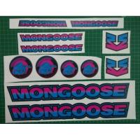 ราคา BMX Mongoose Universal Decal สติกเกอร์โปร่งใส Cyan Magenta BMX 20" (23844586493)