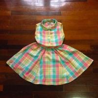 ราคา ชุดกระโปรง ชุดเดรสสั้น ลายสก๊อตสีพาสเทล (1235854361)