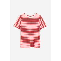 ราคา ส่งต่อ ของใหม่ ของแท้ เสื้อยืด H&M สีขาวแดง ราคาป้าย ❤️ (24003066055)