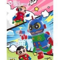 ราคา POPMART MEGA SPACE MOLLY Crayon Shin-Chan-Dynamic Superman 400%+100% Series Hand-Made Gift Mystery Box ของเล่นตุ๊กตาตกแต่งอินเทรนด์ขั้นสูง (42408132782)
