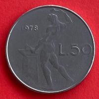ราคา เหรียญอิตาลี Italy 50 lire ปี 1978 เหรียญต่างประเทศ (23469380307)