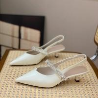 ราคา รองเท้าผู้หญิง2025 All-Match Stiletto Heel Pointed Toe ปั๊มภาษาฝรั่งเศสคําชุดราตรีสไตล์ Rhinestone กลับรองเท้าผู้หญิง 04.11 (43614285761)