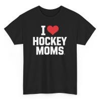 ราคา เสื้อยืดกราฟิกกีฬา I Love Hockey Moms สไตล์ตลก (42121234906)