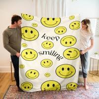 ราคา ผ้าห่ม ผ้าห่มนาโน Blanket ผ้าห่มพกพา ผ้าห่มนอน ผ้าห่มลาย ผ้าห่มนุ่มๆ การ์ตูน ยิ้ม (28271151769)