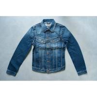 ราคา [RARE] Billy Scribble Denim แจ็คเก็ตยีนส์ผ้าฟอก Nudie ของแท้ 100% (8341016317)