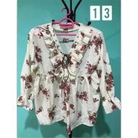 ราคา เสื้อแฟชั่นเกาหลี ลายดอก (1288794243)