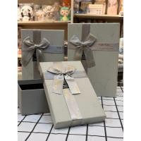 ราคา กล่องของขวัญ สีเทาสำเร็จรูป พร้อมโบว์ (24938250855)