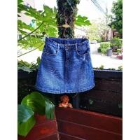 ราคา กระโปรงยีนส์zaraแท้ของเด็ก​จากช๊อปสภาพดีเป่นยีนส์ฟอกผ้านิ่มแต่งขาดนิดๆเอวเลือนปรับขนนาดได้ไซค์9-10 140c (22617703968)