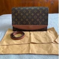 ราคา LOUIS VUITTON Vintage Monogram Canvas Pochette Bordeaux Flap Bag Y1995 ของแท้ หลุยส์ LV กระเป๋าแบรนด์เนม (16361887289)