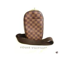 ราคา Authentic LOUIS VUITTON Special Order Damier Brown Leather Belt Bag Gange #9680 Pre-owned (26157899437)