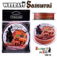 ราคา สาย PE Weebass X8 สายพีอี ถัก8 weebass ซามูไร ม้วน 100 เมตร ตัวนี้เหนียวจริง (12955658204)