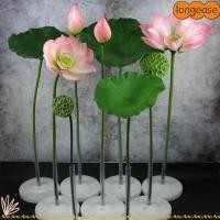ราคา ดอกบัวประดิษฐ์ ยาว, ดอกไม้ประดิษฐ์เสาดอกไม้ประดิษฐ์ภูมิทัศน์, ดอกบัวพอดดอกบัวก้านยาวจําลองดอกบัว (40813017715)