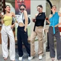 ราคา กางเกง loonnystore รุ่น anna สีขาว Size M (19683107339)