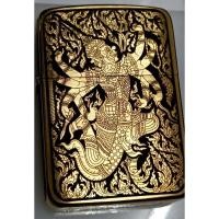 ราคา Zippo Replica Brass 1941 ของแท้ ยิงเลเซอร์ ลายทศกัณฐ์8กร 5 ด้าน (24454895769)