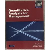 ราคา Quantitative Analysis for Management Booked by Barry Render, Ralph M.Stair, Jr., Michael E. Hanna (24164873571)
