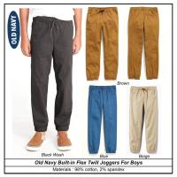 ราคา Kids Old Navy Twill Joggers/Boys Twill Pants (5-18 ปี) (44055822330)