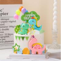 ราคา ไดโนเสาร์เค้กตกแต่งยางนุ่มหมวกปาร์ตี้ไดโนเสาร์ขนาดเล็กป่าวันเกิดเบเกอรี่ปลั๊กอิน (41759966942)