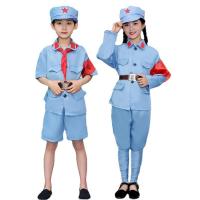 ราคา [พร้อมสต็อก] เสื้อผ้าทหารสีแดงสำหรับเด็ก เครื่องแบบทหารสีแดงมีประกายดาว ZSN (44372935891)