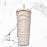 ราคา [ใหม่!] Starbucks White Bling Cold Cup 24oz / Starbucks studded cold cup (แก้วหนามสีขาว) (4495317687)
