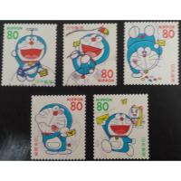 ราคา J043 แสตมป์ญี่ปุ่นใช้แล้ว ชุด Greetings Stamps ปี 1997 ใช้แล้ว สภาพดี ครบชุด 5 ดวง (2837199987)