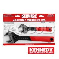 ราคา ประแจเลื่อนด้ามหุ้มยางขนาด8"/12"(2ตัวชุด) CUSHION GRIP KEN501-0640K "KENNEDY"รับประกันสินค้าแท้ 100% (41161803271)