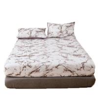 ราคา ผ้าปูที่นอน ลายหินอ่อน ขอบผ้าปูสูง 12 นิ้ว มี 5 สี มีขนาด 6ฟุต / 5ฟุต / 3.5ฟุต ชุดผ้าปูที่นอน (6739249639)