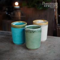 ราคา Baansuanceramic ชุดกาแฟ แก้วกาแฟ แก้วมัค เซรามิค แก้วเซรามิค ทรงกระบอก ไม่มีหู ขนาด8ออนซ์ (7886844209)