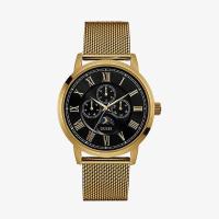 ราคา Guess นาฬิกาข้อมือผู้ชาย Delancy Black Dial Gold รุ่น W0871G2 (4435988641)