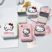 ราคา น่ารักคิตตี้แมวสร้อยคอกล่องสร้อยข้อมือกล่องแหวนการ์ตูนสาวหัวใจสีชมพู สวัสดี คิตตี้ กล่องเก็บเครื่องประดับ 6.6ย (43453436321)