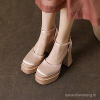 ราคา ส่งต่อรองเท้าส้นสูงมือสอง size36 แมรี่เจนรองเท้าส้นสูงส้นหนาความสูงประมาณ5 นิ้ว (43812293532)