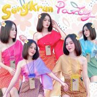 ราคา สงกรานต์ขาดไม่ได้พร้อมส่ง149สไบ~กระโปรงลายไทย (25372211172)