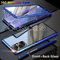 ราคา เคสโทรศัพท์มือถือแบบแก้ว ฝาพับแม่เหล็ก สองด้าน 360 องศา สําหรับ Samsung Galaxy S23Fe S23 S24 Ultra Plus S24Ultra S23Ultra S23+° เคสแข็ง ป้องกัน (22082990048)