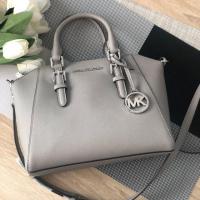 ราคา MICHAEL KORS Ciara Saffiano Leather Medium Massenger Satchel (7611290767)