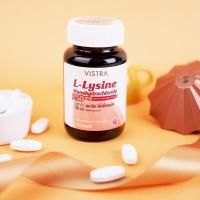 ราคา VISTRA L-Lysine Monohydrochloride 750mg 30tab ( วิสตร้า แอล-ไลซีน 750 mg 30 เม็ด ) (2297504187)