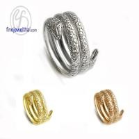 ราคา Finejewelthai แหวนเงิน-แหวนงู-แหวนเกลี้ยง-เงินแท้-R138400 (8918527778)