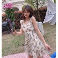 ราคา เดรสสีครีมลายดาวสีฟ้า (5057507819)