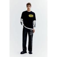 ราคา H&M(เอชแอนด์เอ็ม) กางเกงหนังขายาว ทรงหลวม ขาทรงกระบอก ผู้ชาย 1206874_1 (27726609393)