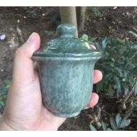 ราคา ถ้วยน้ำชาหยกเขียวพร้อมฝาปิด (16663084025)