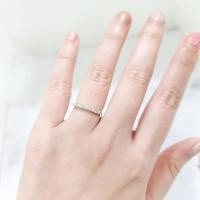 ราคา แหวนเพชรแถว เพชรแท้ทองแท้18kAmantio Diamond (26373517507)