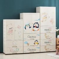 ราคา การ์ตูนตู้เสื้อผ้าเด็กตู้เก็บลิ้นชักประเภทเด็กเสื้อผ้าเด็กทารกตู้เก็บของพลาสติกสองประตูตู้ตู้เสื้อผ้า (29292461811)